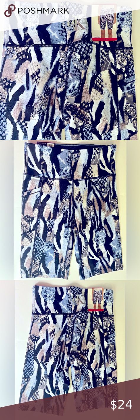 Calvin Klein Womens High Waist Bike Shorts Geo Print NWT Size XS Side Pocket Calvin Klein Pants, Geo Print, Bike Shorts, Side Pocket, Calvin Klein, Cell Phone, High Waist, Bike, High Waisted