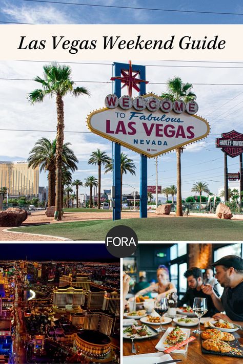 Known for its lively nightlife, exciting casinos, and stunning desert landscape, Las Vegas is the perfect spot for a fun weekend getaway. This itinerary is packed with all of the best things to do, places to stay, and where to eat and drink during your Vegas weekend trip. Find out how to pay the same (no, really!) and get WAY more when you have a Fora advisor plan your trip to Las Vegas at foratravel.com. Las Vegas Weekend, Weekend In Vegas, Travel Agent Career, Cosmopolitan Las Vegas, Best Weekend Getaways, Vegas Hotel, Us Travel Destinations, Las Vegas Trip, Eat And Drink