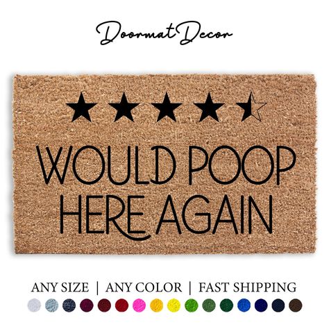 Funny Door Mat, Realtor Client Gifts, Dog Door Mat, Entryway Style, Funny Welcome Mat, 5 Star Review, Bathroom Sign, Funny Doormats, Coir Doormat