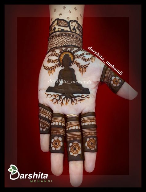 @darshita_mehandi #mehndi #mehndidesign #hennadesign #bridalfashion #fashion #wedding #indianwedding Buddha Design, Mehndi Designs For Fingers, Mehandi Designs, Fashion Wedding, Mehendi Designs, Henna Designs, Mehndi Designs, Fingerless Gloves, Arm Warmers