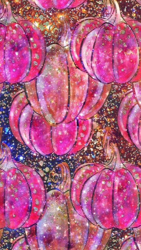 Fall Glitter Wallpaper Iphone, Pink Thanksgiving Wallpaper Iphone, Pink Orange Fall Decor, Glitter Halloween Wallpaper, Pink Fall Phone Wallpaper, Pink Fall Backgrounds, Girly Fall Wallpaper Iphone, Pink Pumpkins Background, Pink Halloween Background