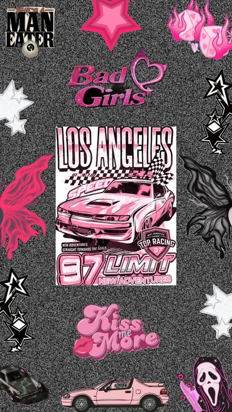 #star #hotpink #cars #white #black #static #y2k #badgirlsclub #wallpaper #vibes #butterfly Wallpaper Vibes, Wallpaper Car, Bad Girls Club, Y2k Wallpaper, Car Wallpapers, Cute Wallpapers, Phone Wallpaper, Hot Pink, White Black