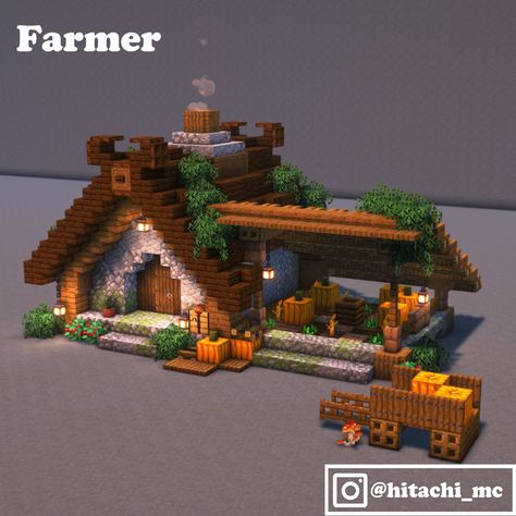 Halloween Build Minecraft, Cute Village Minecraft, Minecraft Halloween Build, Vanilla Minecraft House, Minecraft Halloween Decorations, Minecraft Farm Builds, Farm Minecraft Ideas, Minecraft Bakery, Minecraft Halloween