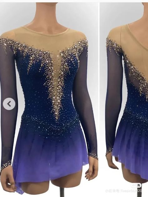 ice figure skating competition dress Gymnastics costume dance Dress dyeing | eBay Ice Skating Competition Dress, Custom Figure Skating Dresses, Ice Dance Dresses, Competition Skating Dress, Ice Skating Costumes, Figure Skating Competition Dresses, Gymnastics Costumes, Ice Skating Outfit, Figure Skating Costumes