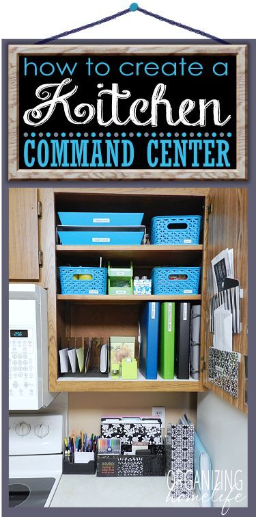 How to Create a Kitchen Command Center Part 2 ~ Organize Your Kitchen Frugally Day 20 Kitchen Command Center, Command Center Organization, Office Desk Organization, Command Center Kitchen, Home Command Center, Command Centers, Center Organization, Family Command Center, Kitchen Desks