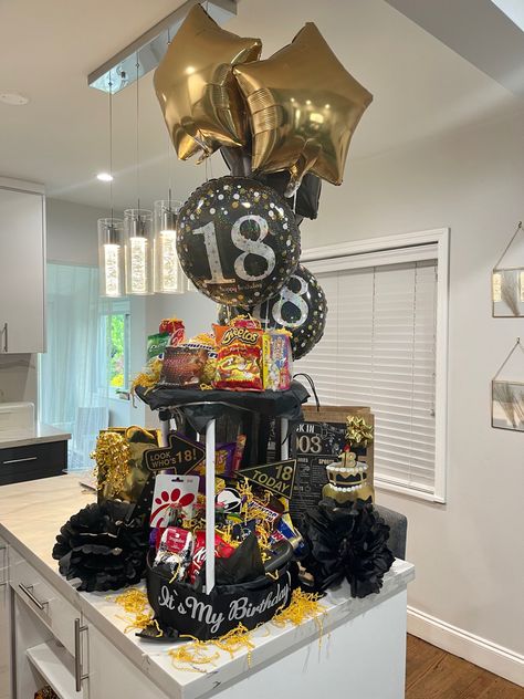 18th Birthday Party Ideas Male, Gift Basket For Brother Birthday, 18th Birthday Gift Ideas For Brother, 18th Birthday Gifts Son, Brother 18th Birthday Gift, 18th Birthday Gifts For Him, Boyfriends 18th Birthday Ideas, 18th Birthday Party Ideas Men, Sons 18th Birthday Ideas