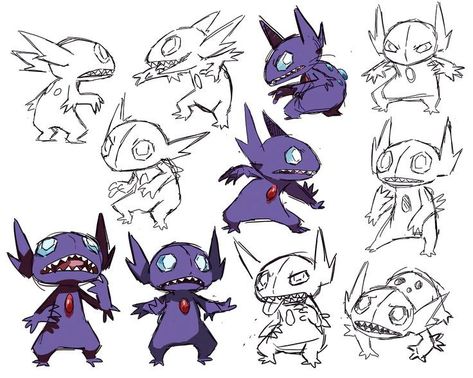 Sableye reminds me of Stitch💜💎 Sableye Pokemon, Pokemon Sketch, Ghost Pokemon, Oc Pokemon, Pokemon Tattoo, Pokemon Funny, Pokemon Teams, Pokemon Drawings, All Pokemon