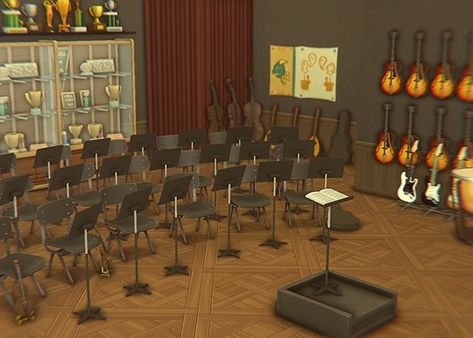 YAHOIE i finished this ehehe

info

50x40 britechester commons lot

includes a theater, dressing room, cafeteria, orchestra practice room, and dance studio (and bathrooms ofc)

**cc included (ty cc c… Sims 4 Theatre Cc, Music Studio Sims 4 Cc, Sims 4 Ballet Studio, Theater Dressing Room, Orchestra Practice, Practice Room, Sheet Music Stand, Ballet Studio, The Sims 4 Packs