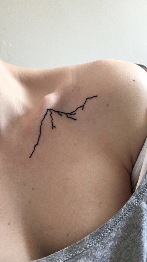 Collar Bone Mountain Tattoo, Collarbone Mountain Tattoo, Mountain Collar Bone Tattoo, Confidence Tattoo, Bird Collar, Cage Tattoos, Bone Tattoo, Ribcage Tattoo, Bone Tattoos