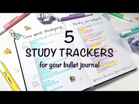 5 bullet journal study tracker ideas and how to use them📖✨ - YouTube Journal Study Tracker, Study Tracker Ideas, Bullet Journal Study Tracker, Study Tracker, Tracker Ideas, School Season, Being Used, How To Use, Back To School