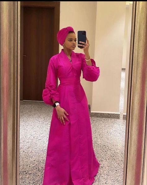 Hijabi Dinner Outfit, Plain Material Gown Styles, Material Gown Styles In Nigeria, Black Dress Hijab, Material Gown, Modest Dresses Fashion, Chic Dress Classy, African Fashion Skirts, Mode Turban