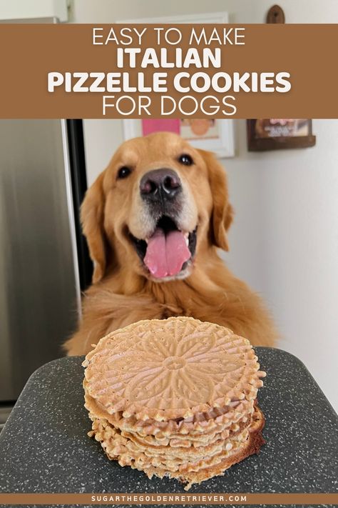 easy to make Italian pizzelle cookies for dogs Homade Dog Treats, Cookies For Dogs, Pizzelle Maker, Pizzelle Cookies, Pizzelle Recipe, Dog Restaurant, Coconut Oil Spray, Cannoli Recipe, Frozen Dog Treats