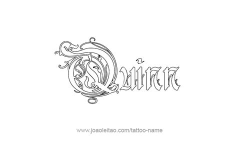 Quinn Tattoo Name, Princess Font Tattoo, Devin Name Tattoo, Quinn Name, Name Jaiden Tattoo, Love Quinn Quotes You, Lettering Tattoo, Name Tattoo Designs, Name Tattoo