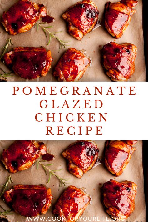 Pomegranate Chicken Recipes, Pomegranate Chicken, Molasses Recipes, Pomegranate Recipes, Pollo Chicken, Simple Chicken, Pomegranate Molasses, Glazed Chicken, Chicken Dish