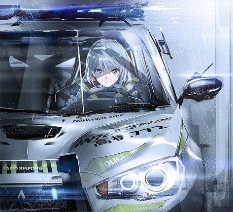 Anime Motorcycle, Police Chase, Jdm Wallpaper, Anime Military, Car Artwork, Initial D, Car Drawings, 영감을 주는 캐릭터, An Anime