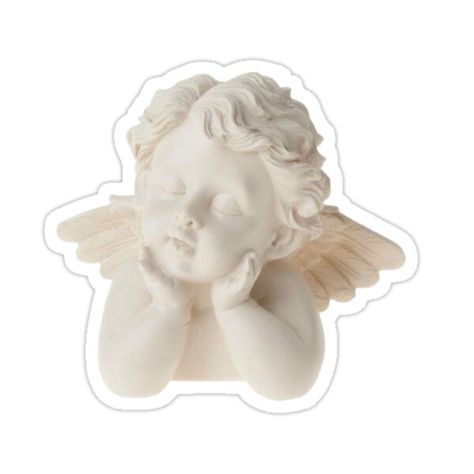 White Stickers Printable, White Stickers Aesthetic, Cupid Sticker, Aesthetic Stickers Printable, Statue Sticker, Coquette Stickers, Cute Decals, Cute Cutouts, Pink Stickers