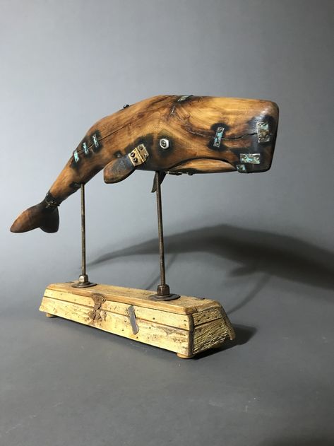 Wood And Ceramic Art, Wood Whale, Driftwood Fish Art, Driftwood Whale, Driftwood Art Sculpture, Wooden Whale, Driftwood Art Diy, Fish Artwork, Wood Fish