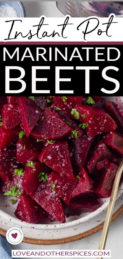 Beets In Instant Pot, Beets Salad Recipe, Instant Pot Beets, Marinated Beets, Beets Salad, Vegetables Growing, Cooking Beets, Beet Salad Recipes, Vegan Instant Pot Recipes