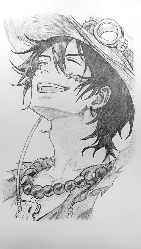 Ace From One Piece, One Piece Art, Character Design Art, Art And Drawing, Anime Fan Art, Sketch Character, One Piece Cartoon, Portgas D Ace, Best Anime Drawings