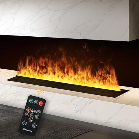 Amazon.com: Electric Fireplace 3D Water Vapor Fireplace Recessed Realistic Atomized Flame, with Water and Remote Control Electric Steam Fireplace Stove (Size:L59.06x W7.87x H8.27 in) : Home & Kitchen Steam Fireplace, Water Vapor Fireplace, Vapor Fireplace, Fireplace Stove, Waterproof Led Lights, Fireplace Logs, Water Vapor, Foam Sofa, Stove Fireplace