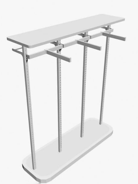 standing stal wall garment racks for sale, Boutique Clothing Store Design, White Clothing Rack, Retail Clothing Display, Fixtures Design, Store Plan, Clothing Rack Display, Clothing Store Displays, Clothing Display, Clothing Store Interior