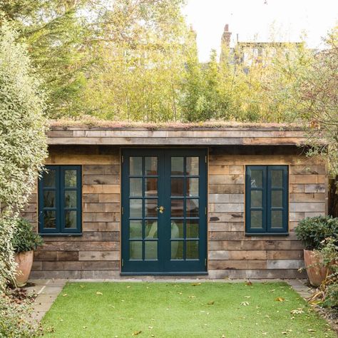 Outbuilding Ideas, Brick Shed, Garden Office Shed, Garden Workshop, Stock Room, Garden Home Office, Garden Cabins, Secret Hideaway, Studio Shed