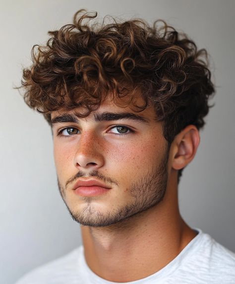 Unveiling 31 Dynamic Short Curly Fade for Men Styles for Every Face Shape and Style Curly Fringe Men, Fade For Men, Curly Fade, Haircut Highlights, Curly Fringe, Dark Fall Hair, Mens Hairstyles Fade, The Fade, Diamond Face Shape