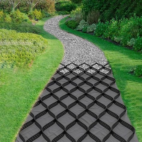 Amazon.com : 2" Thick Gravel Ground Grid 10ft x 33ft - Geo Grid Driveway Stabilization Grids, Gravel Retainer Grid 1885 LBS Per Sq ft, Geocell Geogrid for Walkway Driving RV Parking Slopes and Garden : Patio, Lawn & Garden Ground Grid, Driveway Installation, Tattoo Wallpaper, Permeable Pavers, Shed Base, Drainage Solutions, Garden Edging, Side Yard, Sleeve Tattoo