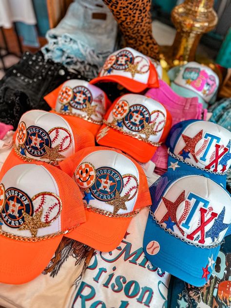 Hat Bar Display, Trucker Hat Bar Patch Display Ideas, Trucker Hat With Logo Patch For Baseball Season, Diy Trucker Hat Patch, Sports Trucker Hat With Logo Patch, Baseball Patch Trucker Hat, Truckers Hats, Trucker Hat Ideas, Business Room