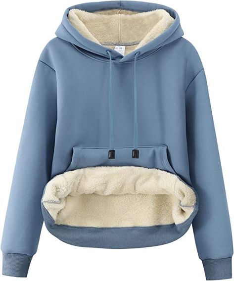 Big kangaroo pocket, keep your hands warm | Women's Winter Warm Hoodie | Sherpa Fleece Lined Pullover Hoodie | Hooded Sweatshirt Sherpa Lined Hoodie, Winter Pullover, Fashion Hoodies, Women's Wear, Sherpa Lined, Sherpa Fleece, Sweatshirt Hoodie, Winter Women, Pullover Sweatshirt