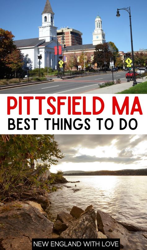 Explore Pittsfield MA, a charming New England town that's a hidden gem in the Berkshires. Discover outdoor adventures at Mass Audubon's Canoe Meadows Wildlife Sanctuary, delve into the local arts scene, and savor delicious flavors at affordable prices. A perfect blend of culture, nature, and affordability, Pittsfield awaits your exploration! Pittsfield MA Travel | Things to Do in Pittsfield MA | Charming Small Towns in MA | Berkshire Exploration Pittsfield Massachusetts, New England Town, England Town, Massachusetts Travel, The Berkshires, Travel Things, College Friends, Wildlife Sanctuary, Local Art