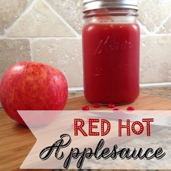 MAKE YOUR OWN APPLESAUCE Red Hot Applesauce, Healthier Sides, School Baking, Apple Dapple, Fruit Delight, Freezing Recipes, Baking Apples, Canning Applesauce, Canning Apples