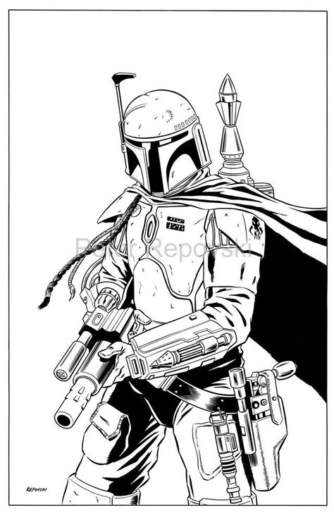 Boba Fett Boba Fett Symbol, Boba Fett Tattoo, Star Wars Coloring Pages, Boba Fett Art, Star Wars Coloring, Star Wars Art Drawings, Drawing Legs, Symbol Drawing, Jango Fett