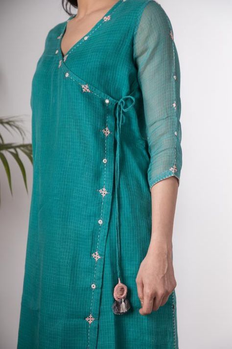 Kota Doria Kurti Designs, Kota Fabric Kurti Design, Kota Doria Dress Designs, Kota Dresses Patterns, Kota Doria Dress, Kota Cotton Kurti Designs, Kota Kurta Designs, Kota Doria Suits Neck Design, Kota Doria Suits Design