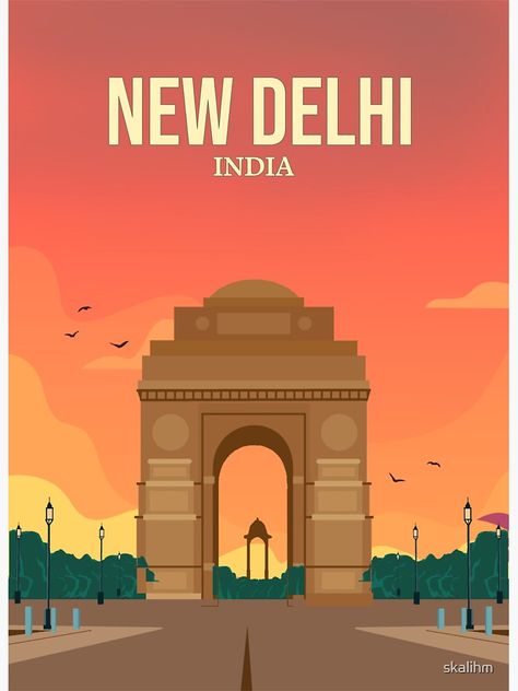 New Delhi travel India New Delhi Illustration, Delhi Poster, Gate Logo, Delhi City, Book Painting, Delhi Travel, Instagram Symbols, Travel India, New Delhi India