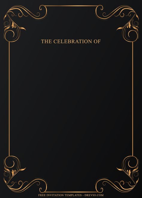 Download Now 11+ Stunning Luxury Gold Birthday Invitation Templates How was your day, everyone? I hope everything runs smoothly for you. By the way, to boost your mood, you can read this article and hoping that you will get something to learn by the end of the article... Invitation Card Design Black And Gold, Blank Invitation Template Black And Gold, Birthday Invitation Card Template Blank, Black And Gold Invitations Template Free, Blank Invitation Card Design Black, Birthday Invitation Background, Gold Birthday Banner, Black And Gold Invitations, Invite Card