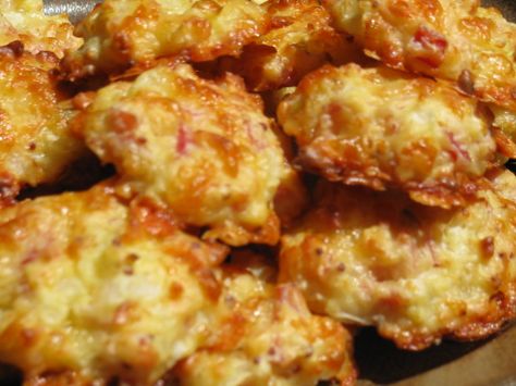 Bacon Puffs Recipe, Bacon Cheese Puffs, Bacon Puffs, Cheese Puffs Recipe, Cheese Puffs, Recipes Appetizers And Snacks, Cooking Chef, Sharp Cheddar, Bacon Recipes