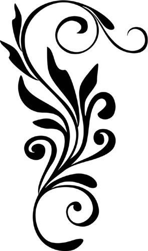 Floral Wall Stencil, Stencil Flower, Flower Stencil Patterns, Swirly Designs, Floral Stencil, Wall Stencil, Flower Stencil, Silhouette Stencil, Stencil Patterns