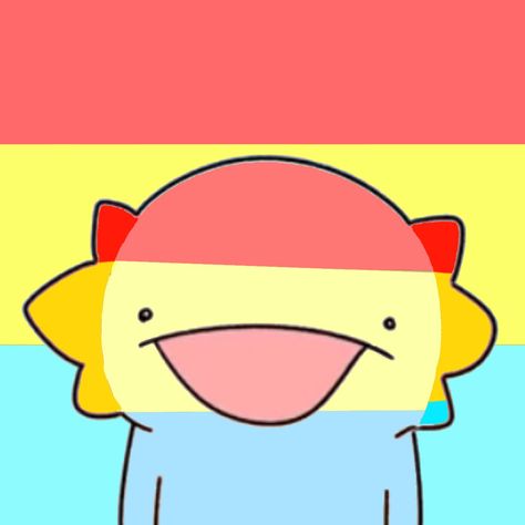 Pfp Axolotl, Axolotl Pfp, Pride Pfp Pan, Pansexual Art, Cute Pansexual Art, Pansexual Pfp, Pansexual And Non Binary Pfp, Axolotl Yellow, Elegant Hairstyles