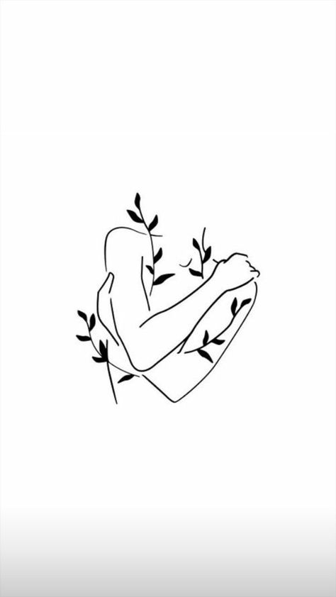 Women Shilouette Tattoos, Abstract Art Tattoo Simple, Womans Silloute Tattoo, Self-love Tattoo Ideas Minimalist, Cool Outline Drawings, Therapy Tattoo Ideas, Minimalist Tattoo Self Love, Sillouttes Tattoos, Self Love Drawing