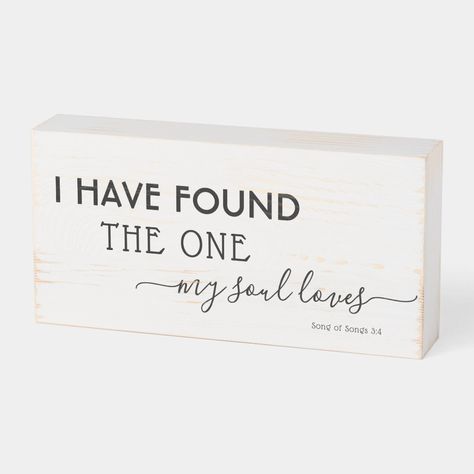 Modern Quote Engaged Found The One My Soul Loves Wooden Box Sign Size: 8" X 4". Color: Distressed White. Gender: unisex. Age Group: adult. Newlywed Quotes, Engagement Quotes, Modern Quotes, Sweet Romantic Quotes, Love Quotes For Wedding, Flower Graphic Design, Just Engaged, Soulmate Quotes, Wedding Quotes