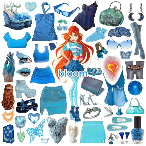 Stella Flora, Bloom Stella, Bloom Winx Club, Character Inspired Outfits, Costumes For Teens, Club Fits, Disney Bound Outfits, Art Tumblr, Outfit Collage