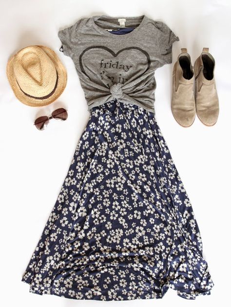 A Spring Dress: Outfit 3 // With An IE @Boden T Shirt Over Dress, Shirt Over Dress, Vetements Shoes, A Skirt, Mode Inspo, Dress Outfit, Mode Inspiration, Looks Vintage, Spring Summer Outfits