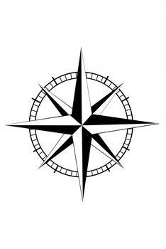 Nautical star compass Sextant Tattoo, Geometric Compass Tattoo, Compass Tattoo Meaning, Nautical Compass Tattoo, Christus Tattoo, Compass Pattern, Wellen Tattoo, Nautical Star Tattoos, Star Tattoo Meaning