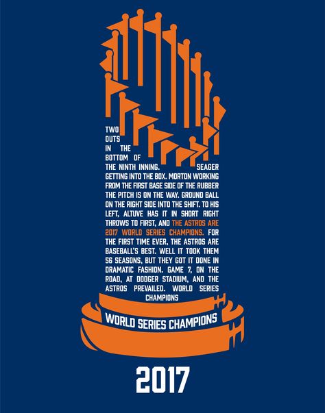 The final out call from the 2017 world series won by the Houston Astros. Astros World Series, Houston Astros Baseball, Baseball Room, Dramatic Fashion, Astros Baseball, Series Poster, Dodger Stadium, Cartoon Wallpaper Iphone, Houston Astros