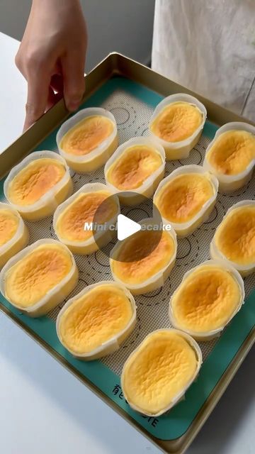 FoodyinPost on Instagram: "Mini cheesecake

Ingredients
• 36 g Egg white
• 2 Egg yolks
• 2 Eggs
Condiments
• 10 g Lemon juice
Baking & Spices
• 30 g Cake flour
• 10 g Cornstarch
• 65 g Granulated sugar
• 10 g Vanilla
Oils & Vinegars
• 25 g Vegetable oil
Dairy
• 20 g Butter, unsalted
• 185 g Cream cheese
• 155 g Milk

#cheesecakes #strawberrycheesecake #dessertlovers #minicooperworld #cheesecakelovers #nobakecheesecake #nutellacheesecake #strawberrycupcakes #homecake #pecanpie #burntcheesecake #minicheesecake #minicheesecakes #dessertqueen #newdessert #valentinesdessert #cheescakefactory #foodcake #cherrycheesecake #strawberrysauce #minithings #churrocheesecake #simpledessert #minipot #cheesecakeaddict #cheesecakequeen #strawberryrecipes #sourcreamcake" Cheesecake Ingredients, Baking Spices, Churro Cheesecake, Cheesecake Lovers, Nutella Cheesecake, Vanilla Oil, Sour Cream Cake, Cherry Cheesecake, Strawberry Sauce