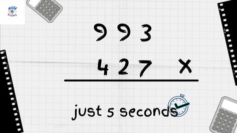 3x3 digit multiplication Answer is just 5 seconds #maths #ks2maths #3digitmultiplication 3 Digit Multiplication Tricks, Ks2 Maths, Multiplication Tricks, Multiplication Activities, Multiplication For Kids, Math Tricks