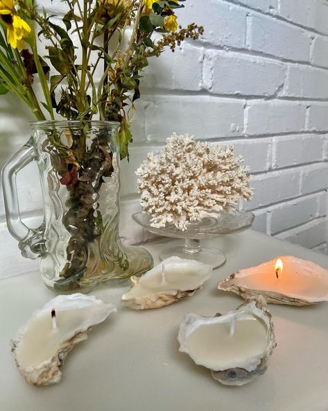 My newest creation- oyster tealight candles 🦪 Spruce up your lowcountry tablescape with candles made from Bull’s Bay and Beaufort Oysters from a local oyster bar. As always, made with 100% recycled candle wax. After you’re finished with your candle, you have a gorgeous ring dish! Your first chance to get them is this Sunday, at @2ndsundayonking! See you then! Oyster Bar, Low Country, Ring Dish, Tea Light Candles, Candle Wax, Candle Making, Crochet Crafts, Tablescapes, Tea Lights