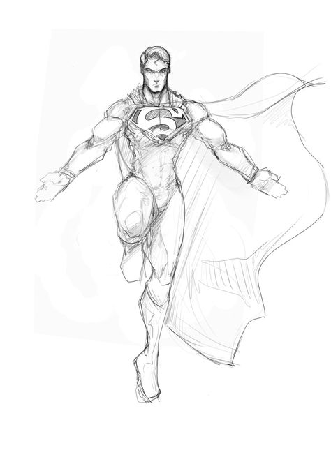 Superman Flight by Sketchydeez Superman Poses Reference, Superhero Flying Poses Reference, Bbg Poses, Comic Anatomy, Superhero Reference, Flight Drawing, Superman Sketch, Superman Pose, Hero Drawing