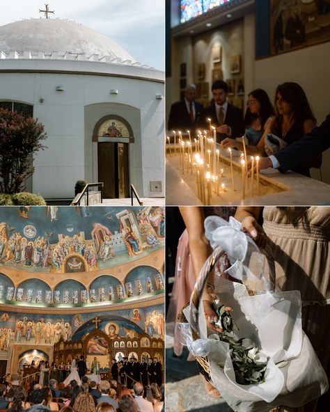 Maria and Zac’s wedding ceremony was a beautiful celebration of love and unity, held at the stunning St. Katherine’s Greek Orthodox Church in Falls Church. They joined together in a sacred and deeply moving ceremony surrounded by their dearest family and friends. This couple is so incredibly sweet and it was an honor and joy to capture their wedding day! Stay tuned for reception previews 🖤 Vendors: Photo: @arielmoriah Ceremony: @stkatherinechandler Reception: @hyattregencyreston Florist: ... Greek Church Wedding, Orthodox Church Wedding, Greece Aesthetics, Greek Orthodox Wedding, Orthodox Family, Orthodox Wedding, Greek Orthodox Church, Falls Church, Theme Dress